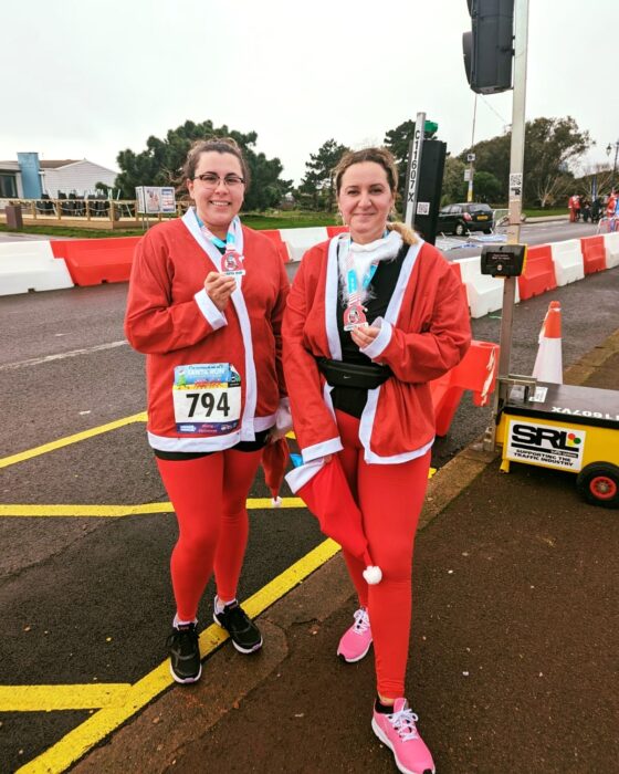 Santa dash runners ran in aid of Rowans Hospice
