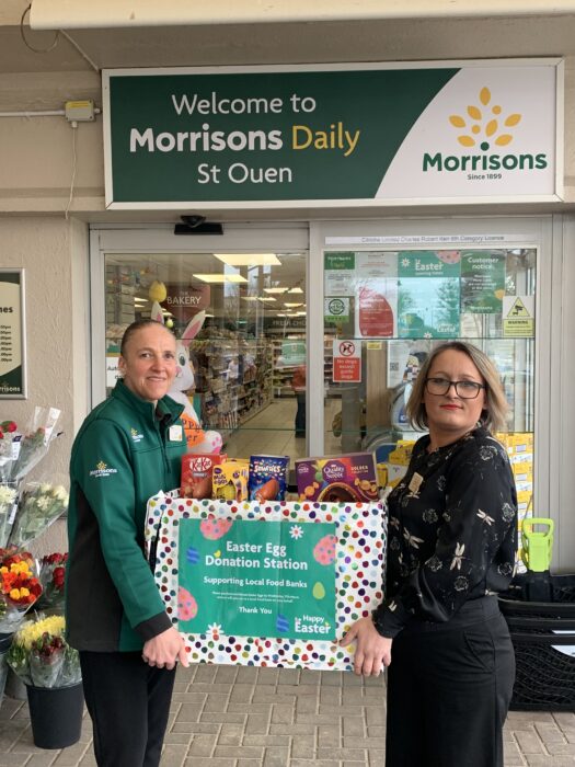 Morrisons staff donate Easter eggs to local community food banks